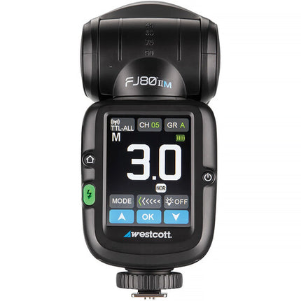 Westcott FJ80 II M Speedlight Universal Pantalla Táctil 2.8" 80Ws 500+ Disparos Batería Recargable