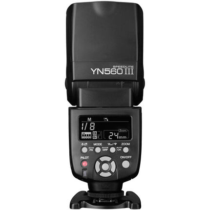 Yongnuo YN-560III Flash Manual Negativo 2.4 GHz GN190 ISO100 4 Pilas AA