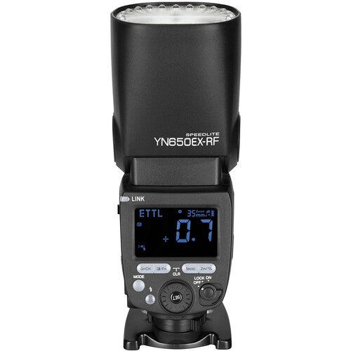 Yongnuo YN650EX-RF TTL Speedlite Flash inalámbrico 2.4 GHz GN 197 200mm con Mini Soporte