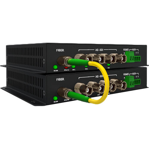 Thor Kit Extensor HD-SDI 4 Canales 1.485 Gb/s Fibra ST 20 km