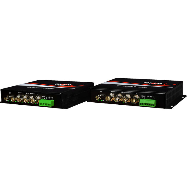 Thor Kit Extensor HD-SDI 4 Canales 1.485 Gb/s Fibra ST 20 km