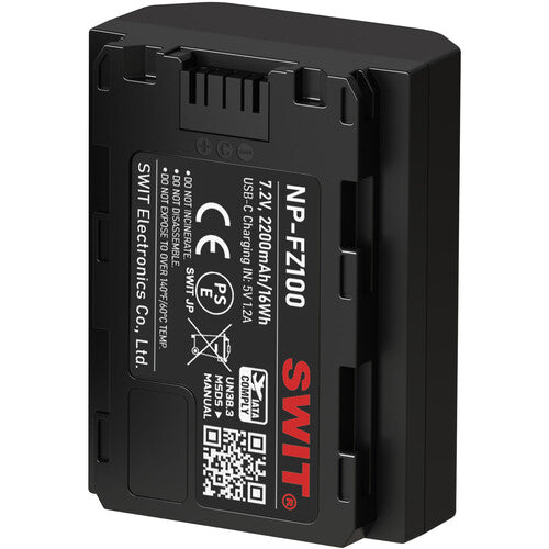 SWIT PowerCell NP-FZ100 Batería USB-C 2200mAh para cámaras Sony selectas