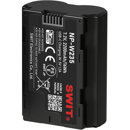 SWIT PowerCell NP-W235 Batería USB-C 2200mAh para cámaras FUJIFILM GFX X-H2 X-T5