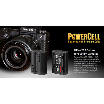 SWIT PowerCell NP-W235 Batería USB-C 2200mAh para cámaras FUJIFILM GFX X-H2 X-T5