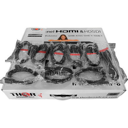 Thor 8 Canales HDMI y SDI Modulator CATV RF 25 Mb/s 50-900 MHz