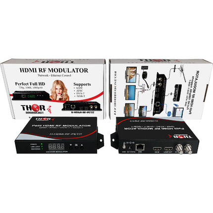 Thor PETIT modulador HDMI a RF con soporte 1080p y +24 dBmv power