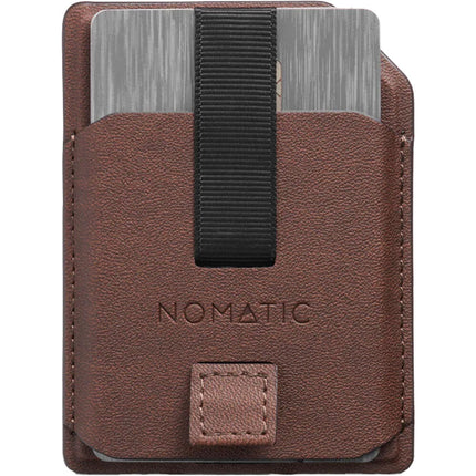 Nomatic Phone Wallet Marrón Cartera para Móvil Compatible MagSafe 4 Tarjetas