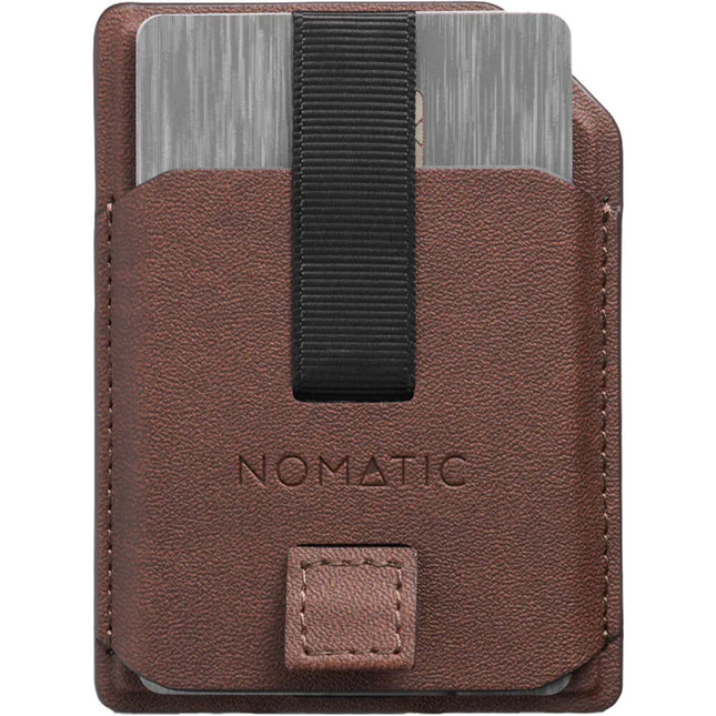 Nomatic Phone Wallet Marrón Cartera para Móvil Compatible MagSafe 4 Tarjetas