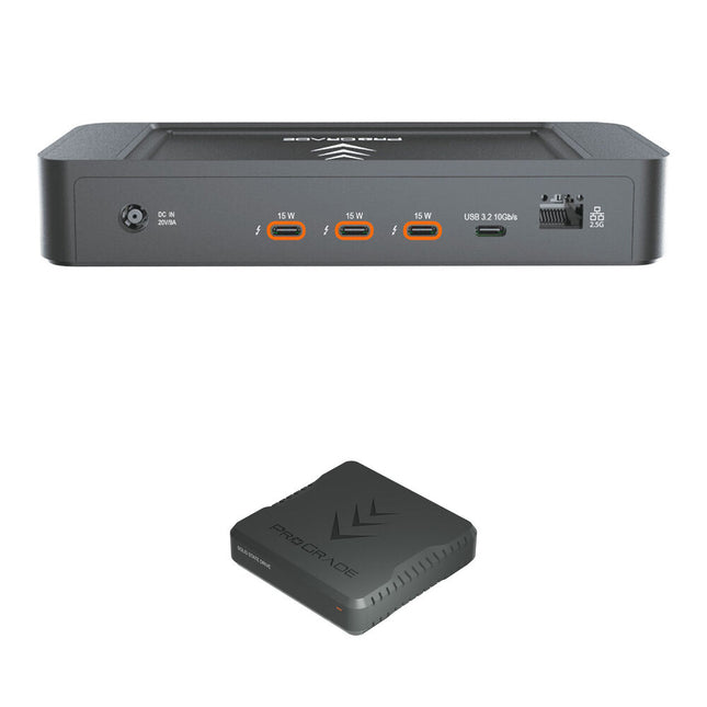 ProGrade Digital PG25 Dock Thunderbolt 5 con SSD externa 1TB 4000 MB/s