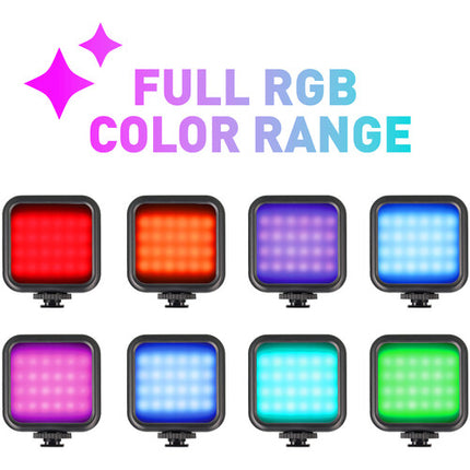 PhotoTek Mini Panel LED RGB con batería recargable y temperatura 2700K-6500K