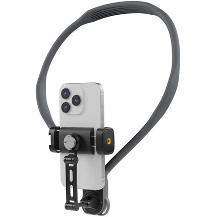 TELESIN Soporte de Cuello Universal para Smartphones con Correa Pecho acolchado y Orientación Vertical u Horizontal