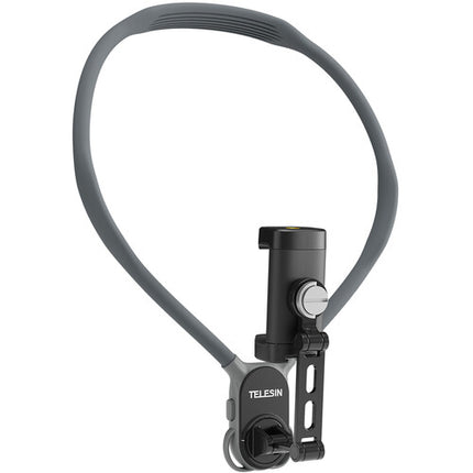 TELESIN Soporte de Cuello Universal para Smartphones con Correa Pecho acolchado y Orientación Vertical u Horizontal
