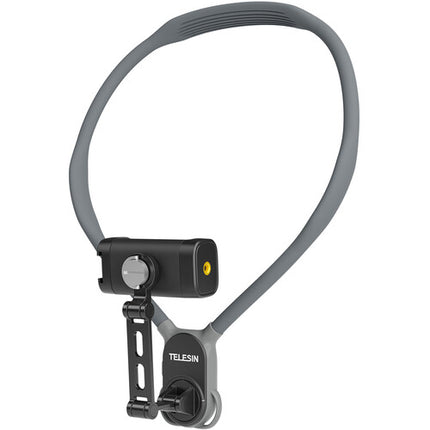 TELESIN Soporte de Cuello Universal para Smartphones con Correa Pecho acolchado y Orientación Vertical u Horizontal
