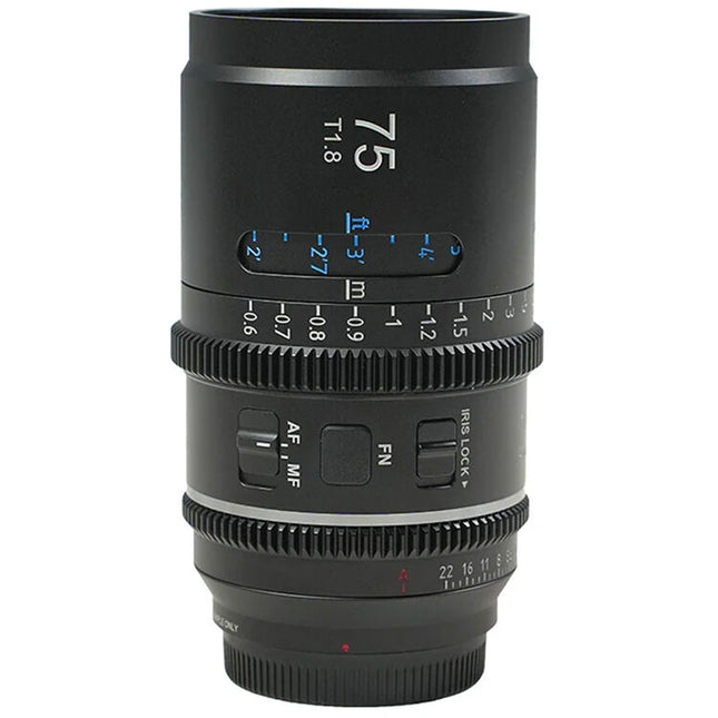Sirui Astra Series T1.8 75mm Lente Anamórfico Full Frame Sony E Blue Flares