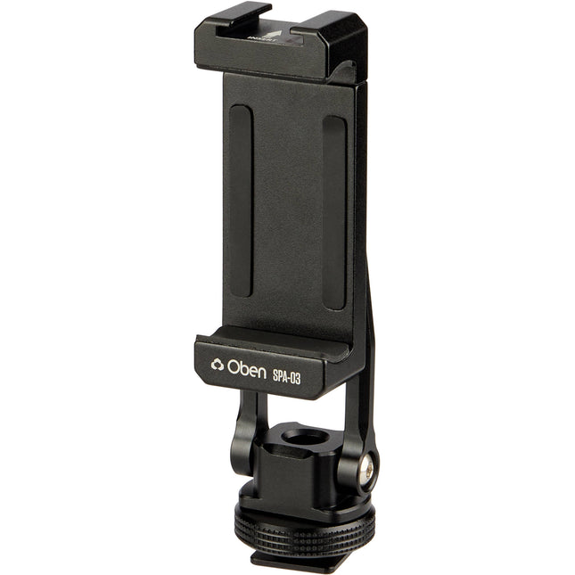 Oben SPA-03 Adaptador de zapata fría para teléfono con rotación 360 y montura 1/4''
