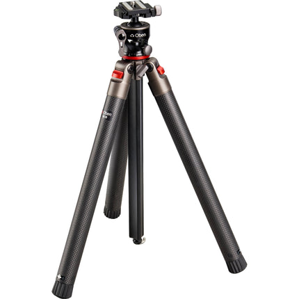 Oben CQL-20 Trípode de Viaje Carbono Compacto 62 Pulgadas 20 lb Capacidad