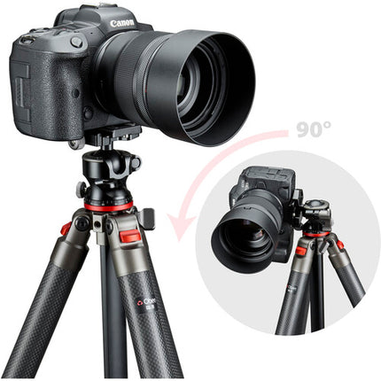 Oben CQL-20 Trípode de Viaje Carbono Compacto 62 Pulgadas 20 lb Capacidad