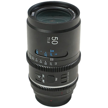 Sirui Astra Series T1.8 1.33x 50mm Lente Anamórfico Full Frame T1.8-22 Flares Azules