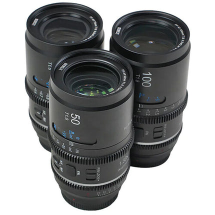 Sirui Astra T1.8 1.33x Kit de lentes anamórficos 50 75 y 100mm Sony E