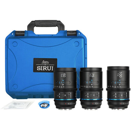 Sirui Astra T1.8 1.33x Kit de lentes anamórficos 50 75 y 100mm Sony E