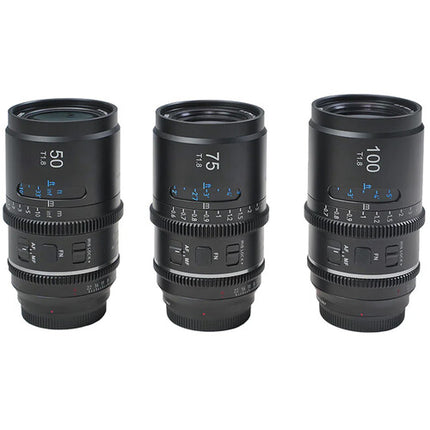 Sirui Astra T1.8 1.33x Kit Anamórfico 50 75 100mm L-Mount Filtros 67mm