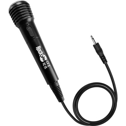RockJam Micrófono de Mano Dinámico para Karaoke Diseño Ligero 3.5mm