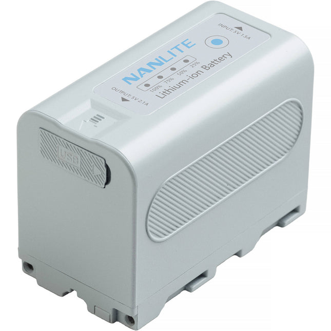 Nanlite NP-F750 Batería de Litio 5200mAh 7.4V con Puerto USB-C