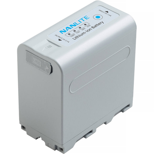 Nanlite NP-F970 Batería de 7800mAh 7.4V Li-Ion con Puerto USB-C y Salida USB-A