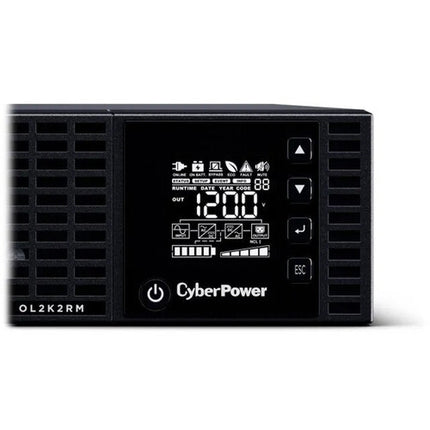 CyberPower OL2K2RM UPS en línea de doble conversión 2200 VA 710 J de supresión de picos