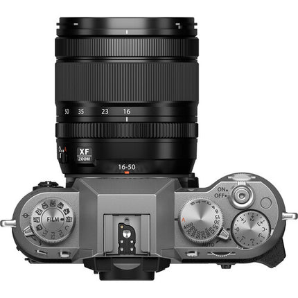 FUJIFILM X-T50 Cámara Sin Espejo 40.2MP 4K 60p con Lente 16-50mm y Kit Básico