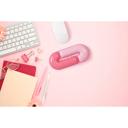 Kensington Duo Gel Reposamuñecas para Ratón Rosa Diseño Loop Ergonomía