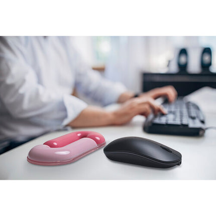 Kensington Duo Gel Reposamuñecas para Ratón Rosa Diseño Loop Ergonomía