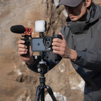 PGYTECH ProShot Jaula Modular para iPhone 17 Pro con Bluetooth y 4 Puertos
