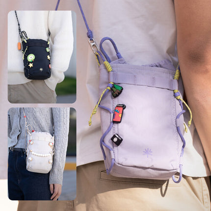 PGYTECH OneGo Bolsa Cruzada Casual para Móvil Negro Espacial Tela Repelente al Agua Correa Ajustable
