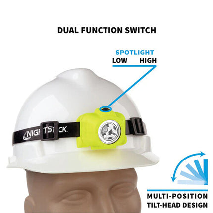 Nightstick XPP-5452G Linterna de Cabeza Segura 180 90 Lúmenes IP67