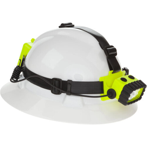 Nightstick XPP-5456G Linterna Frontal Intrínsecamente Segura Luz Roja y Blanca 100 Lúmenes Elastic Hard Hat Strap
