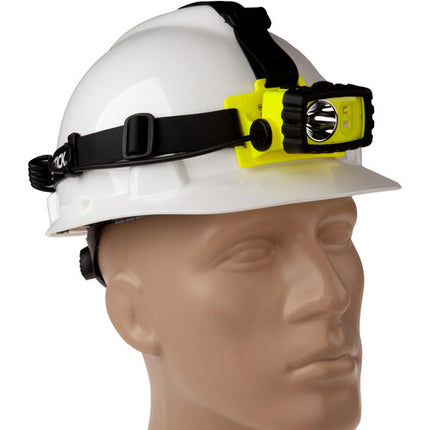 Nightstick XPP-5456G Linterna Frontal Intrínsecamente Segura Luz Roja y Blanca 100 Lúmenes Elastic Hard Hat Strap