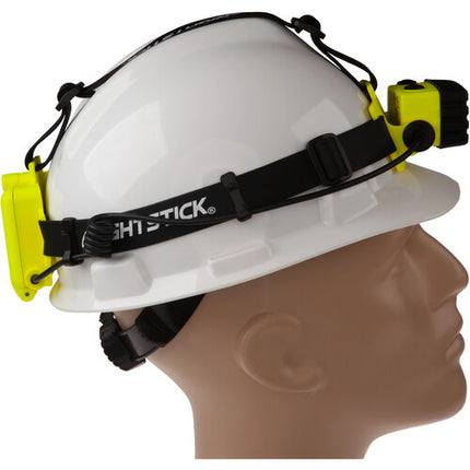 Nightstick XPP-5456G Linterna Frontal Intrínsecamente Segura Luz Roja y Blanca 100 Lúmenes Elastic Hard Hat Strap
