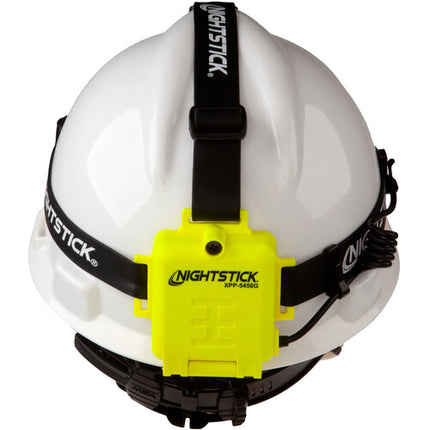 Nightstick XPP-5456G Linterna Frontal Intrínsecamente Segura Luz Roja y Blanca 100 Lúmenes Elastic Hard Hat Strap
