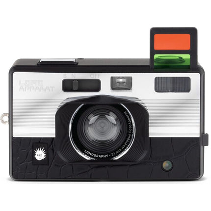 Lomography LomoApparat Cámara 35mm con Lente Gran Angular 21mm y Filtros de Gel