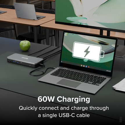 Plugable USB-C 3.2 Gen 2 Multi-Adaptador Hub 60W Doble HDMI