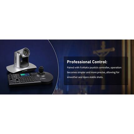 FoMaKo FMK12UH Pro Cámara PTZ 1080p HDMI 20x Zoom Óptico 60fps