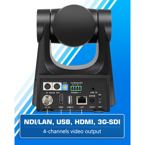 FoMaKo KN30A Pro Cámara PTZ NDI HDMI 3G-SDI 30x Zoom 1080p60 PoE