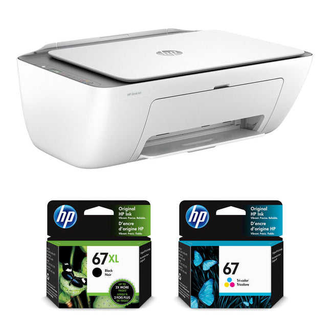 HP DeskJet 2855e Impresora Multifuncional con Resolución 4800x1200 dpi y Cartuchos HP 67XL
