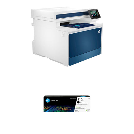 Impresora multifunción HP Color LaserJet Pro MFP 4301fdn 35 ppm 50 hojas ADF con tóner HP 210X