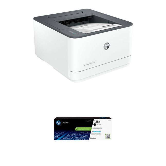 Impresora Láser Monocromo HP LaserJet Pro 3001dw 1200x1200 dpi 35 ppm con Cartucho 138X