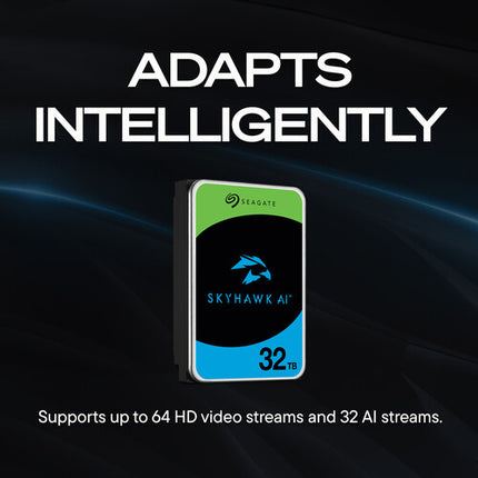 Seagate 32TB SkyHawk AI HDD Interno Vigilancia 7200 rpm 3.5" SATA III