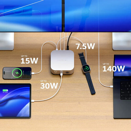 Satechi Thunderbolt 5 CubeDock Base de Conexión con 140W y SSD hasta 8TB