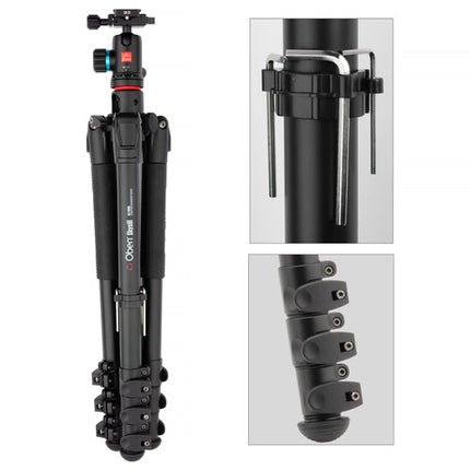 Oben Skysill ALF-6194L trípode aluminio 4 secciones carga 8 kg altura 180 cm cabeza bola BE-117