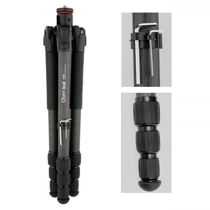 Oben Skysill CFT-6194L Trípode de Fibra de Carbono 4 Secciones 180 cm y Cabezal Dual BE-117